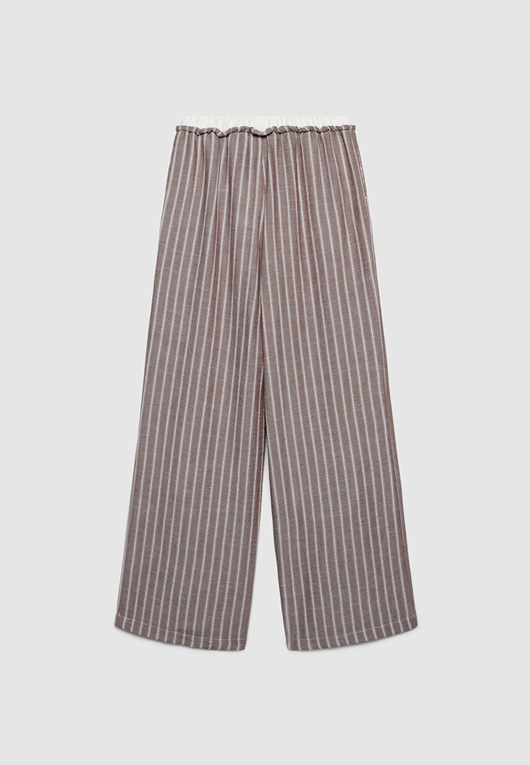 Women's Striped wide leg Trousers
