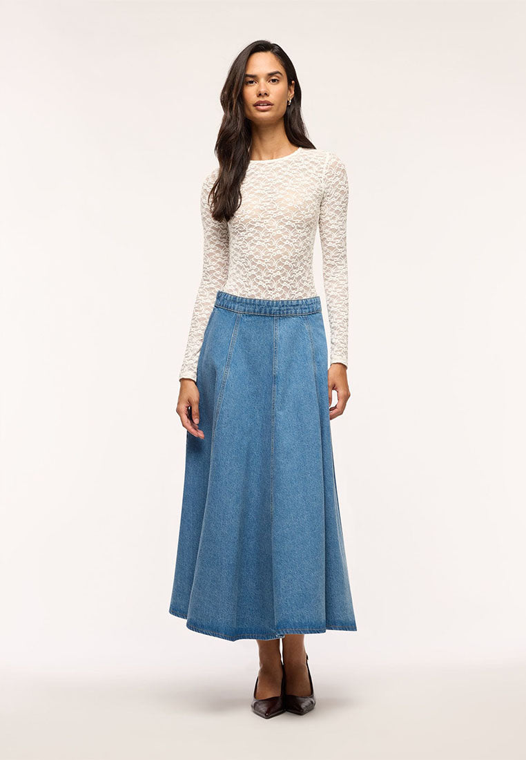 Women's Long-sleeved lace Bodysuit