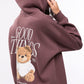 Women's Hoodie with teddy bear print