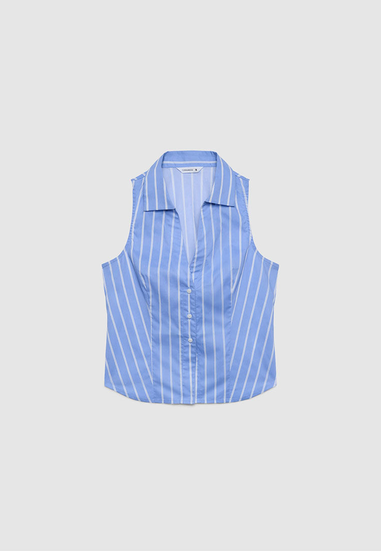 Women's Striped Short Sleeve Shirt