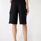 Women's Above the Knee Wide Shorts with 6 Pocket