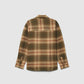 Men's Long-sleeved checked shirt with chest pocket