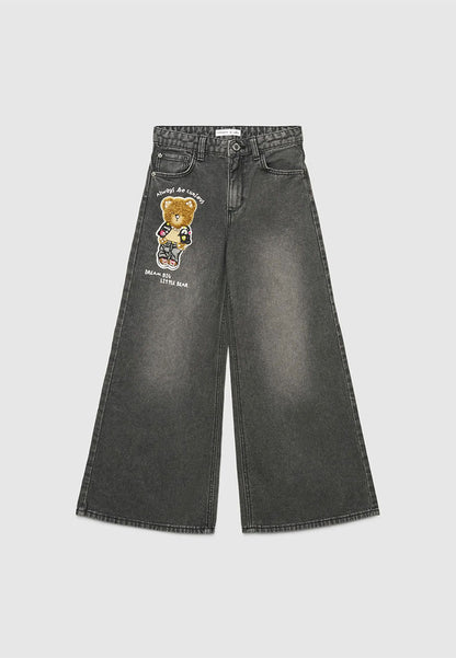 Little Bear High-Rise Wide-Leg Jeans for Girls