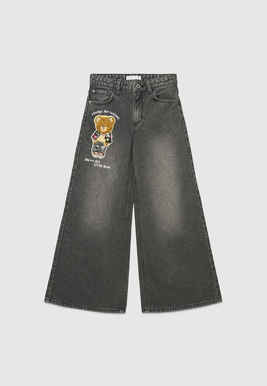 Little Bear High-Rise Wide-Leg Jeans for Girls