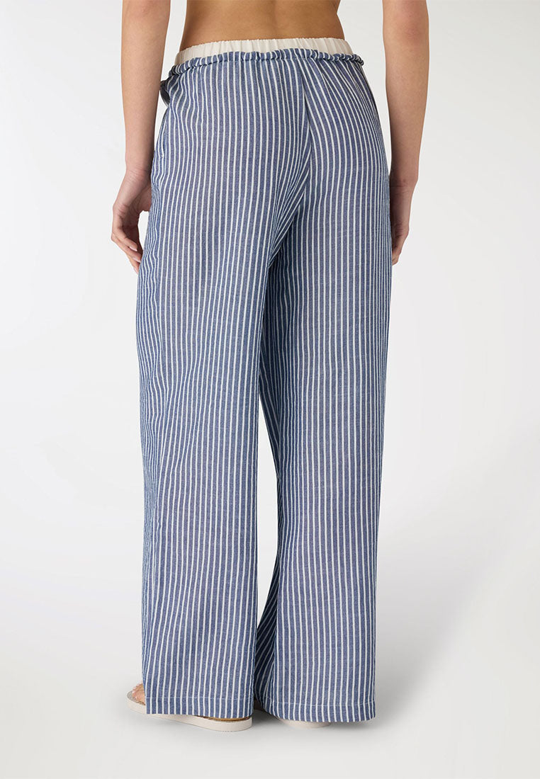 Women's Striped wide leg Trousers