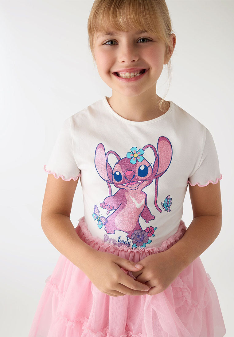 Stitch Print Tulle Tutu Dress
