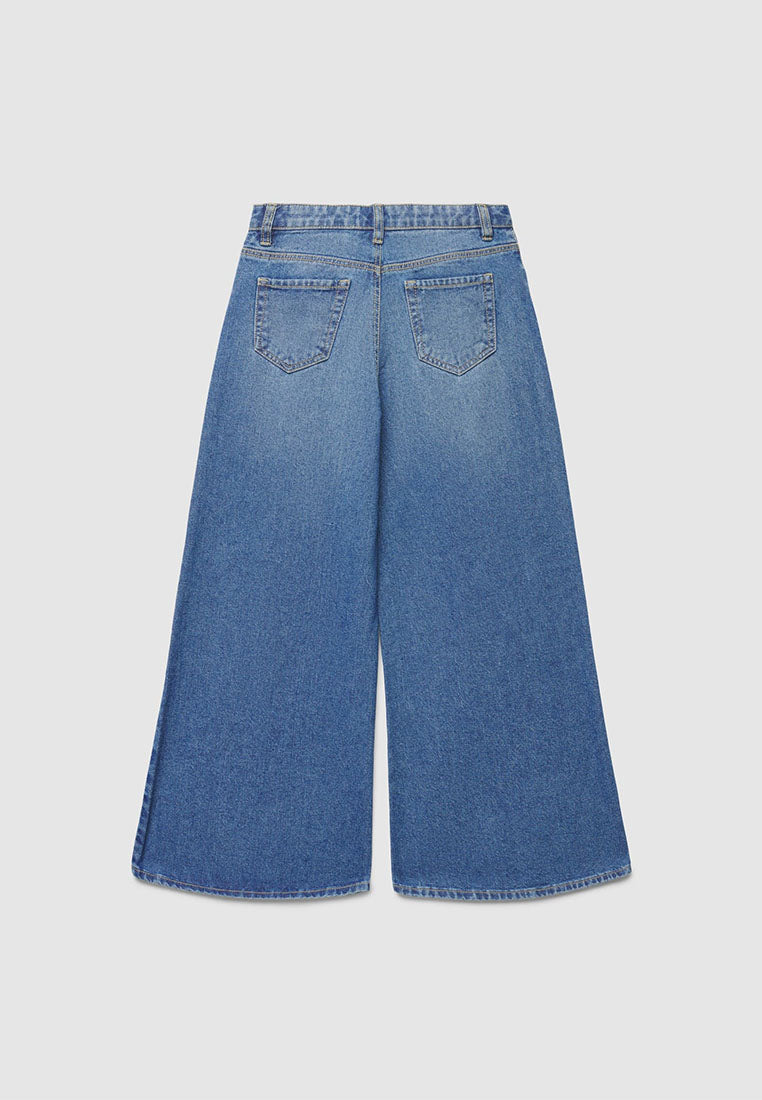 Thigh-Rip Flare Jeans for Girls