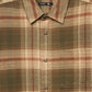 Men's Long-sleeved checked shirt with chest pocket