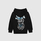 Hooded zip-up sweatshirt with bear print for Boys
