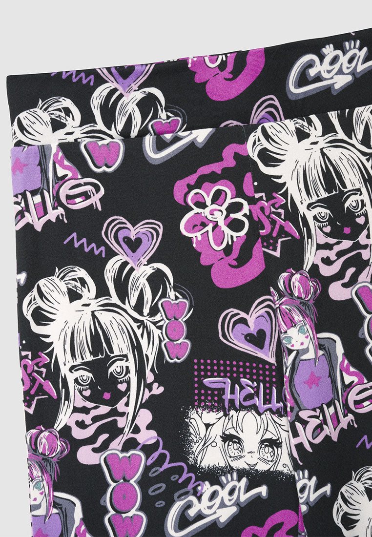 Kids' Y2K Pop Art Leggings for Girls
