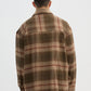 Men's Long-sleeved checked shirt with chest pocket