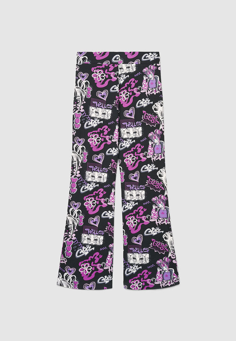 Kids' Y2K Pop Art Leggings for Girls