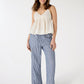 Women's Striped wide leg Trousers