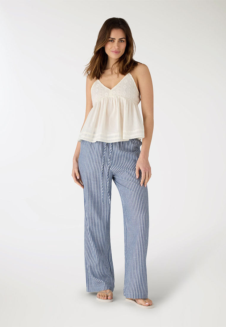Women's Striped wide leg Trousers