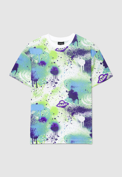 Graffiti UFO Graphic Tee for Boys
