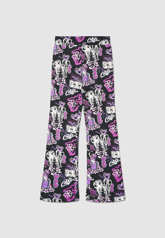 Kids' Y2K Pop Art Leggings for Girls