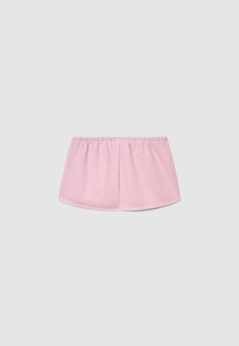 Women's Low Rise Linen Shorts