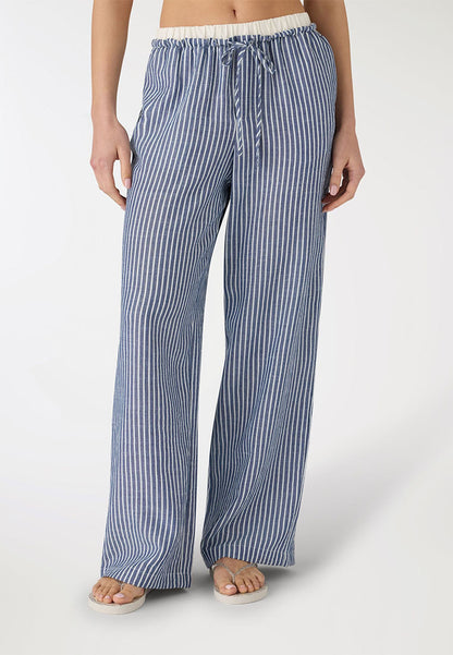 Women's Striped wide leg Trousers