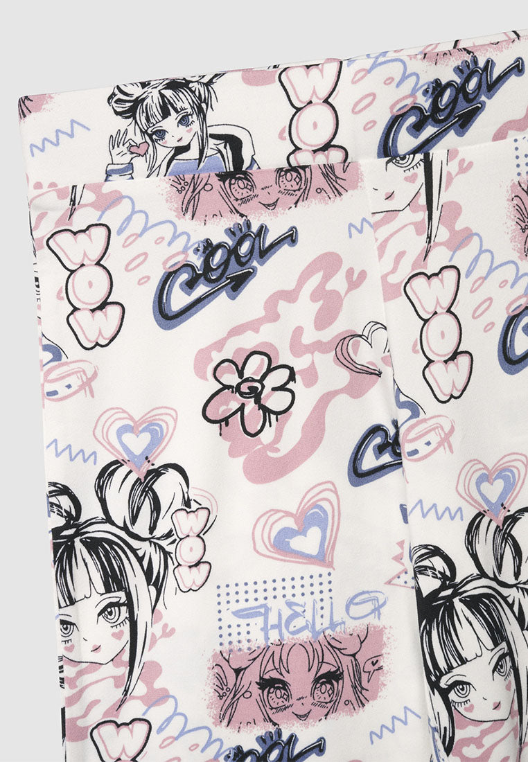 Kids' Y2K Pop Art Leggings for Girls