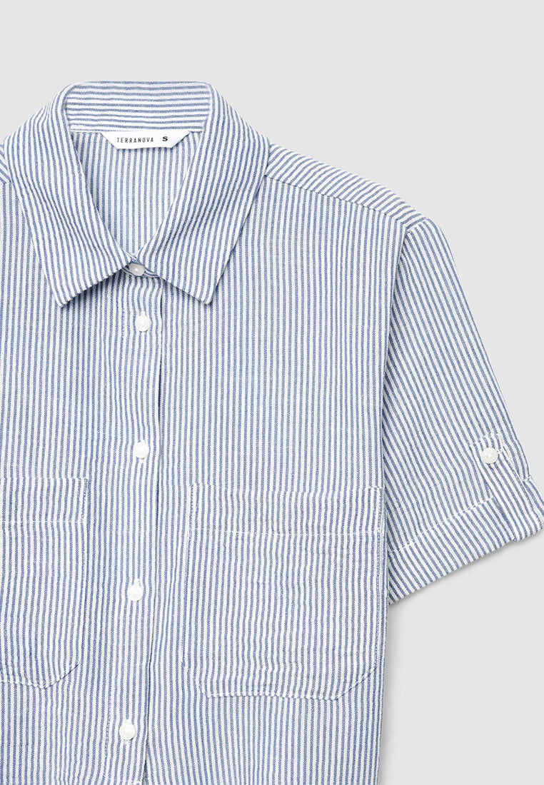 Women's Short Sleeve Patterned Shirt