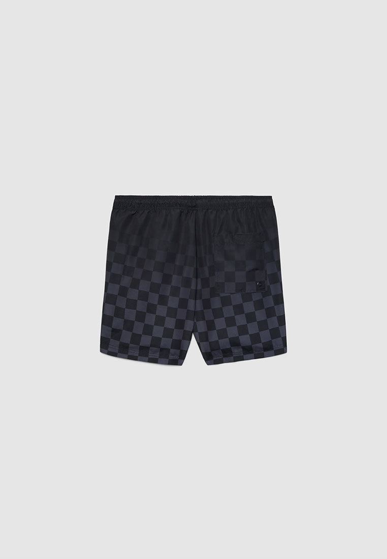 Men's Checkered Drawstring Short