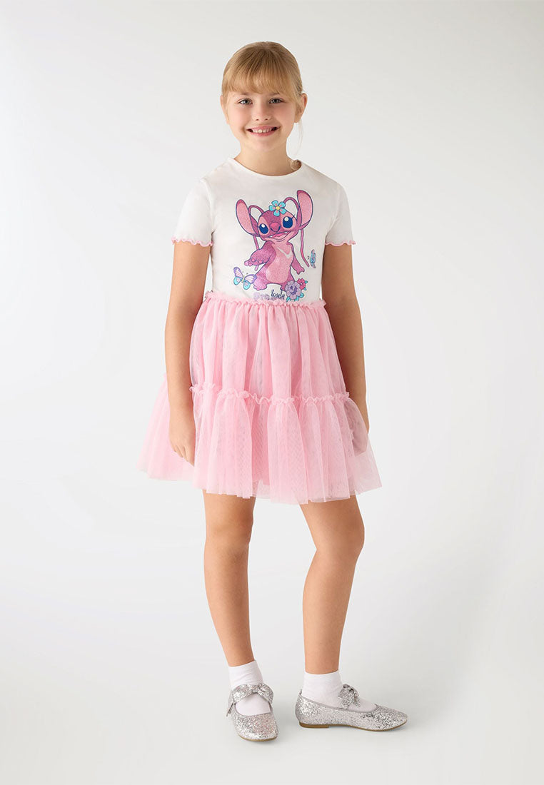 Stitch Print Tulle Tutu Dress