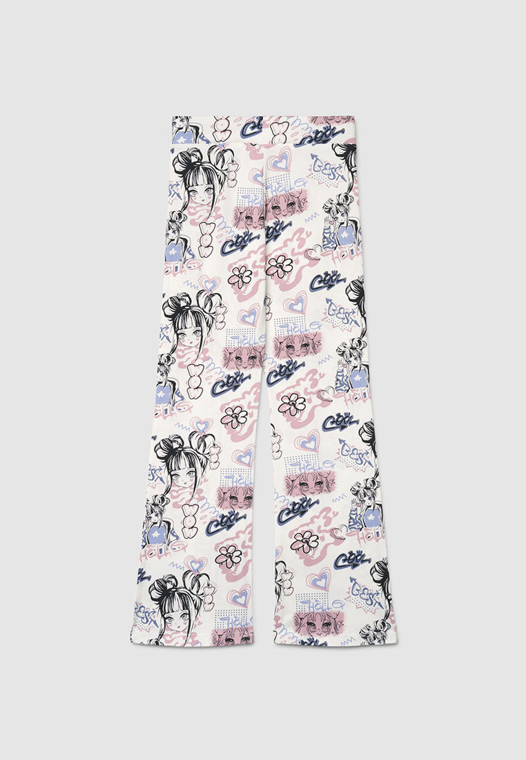 Kids' Y2K Pop Art Leggings for Girls