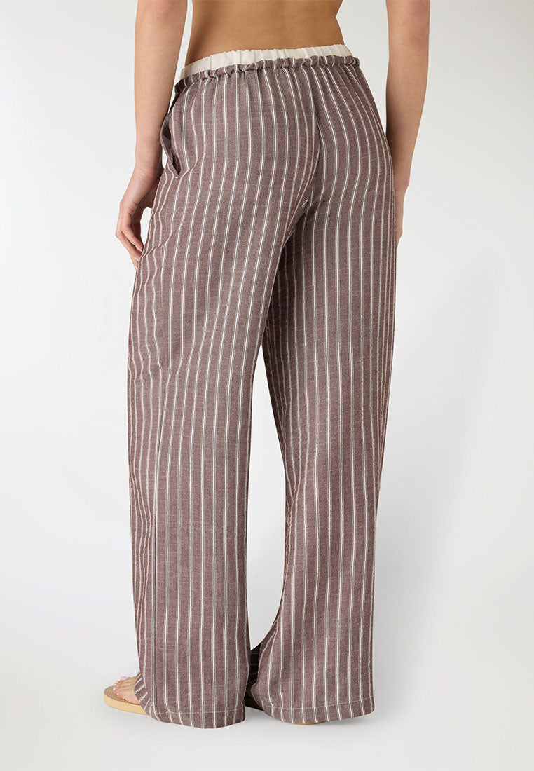 Women's Striped wide leg Trousers