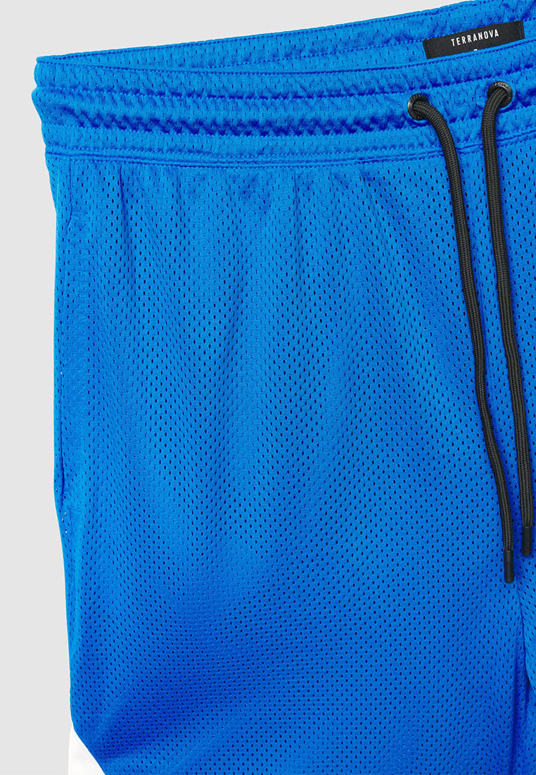 Men's Contrast Striped Basketball Shorts