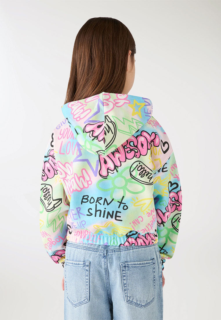 Graffiti Dreams Cropped Hoodie