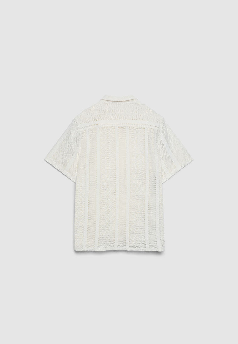 Men's Crochet Bowling Shirt