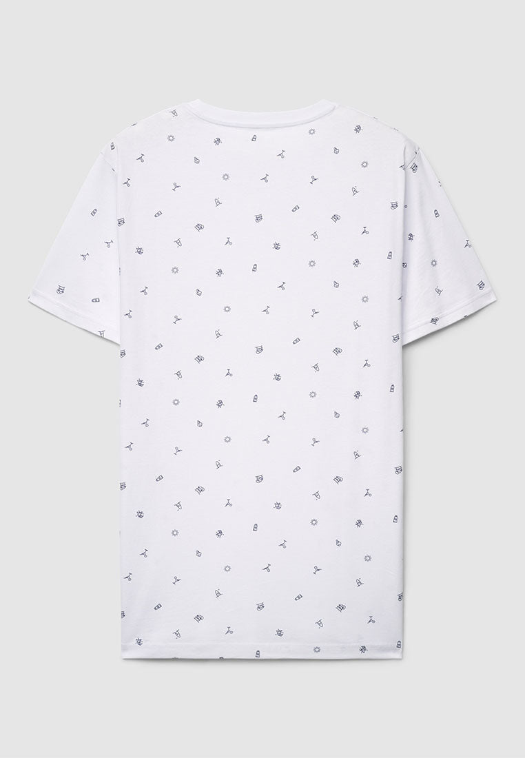 Men's Summer Icon Allover Print Tee