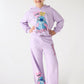 Stitch"Cute" Wide-Leg Jogger for Girls