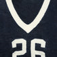 Women's Inlaid Number V-neck Sweater