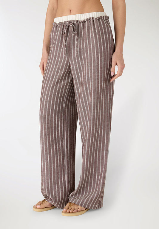 Women's Striped wide leg Trousers