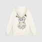 Hooded zip-up sweatshirt with bear print for Boys