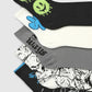 Pack of 5 children's socks with graffiti prints for Boys