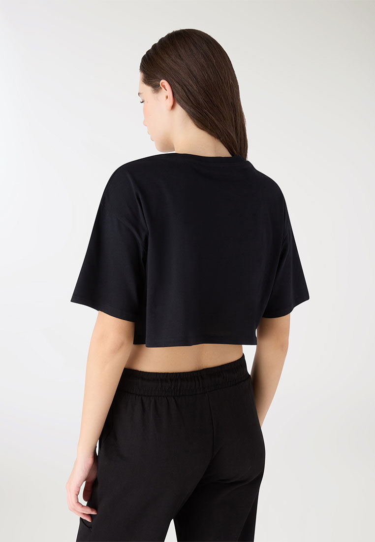 Women's Crop Print T-shirt