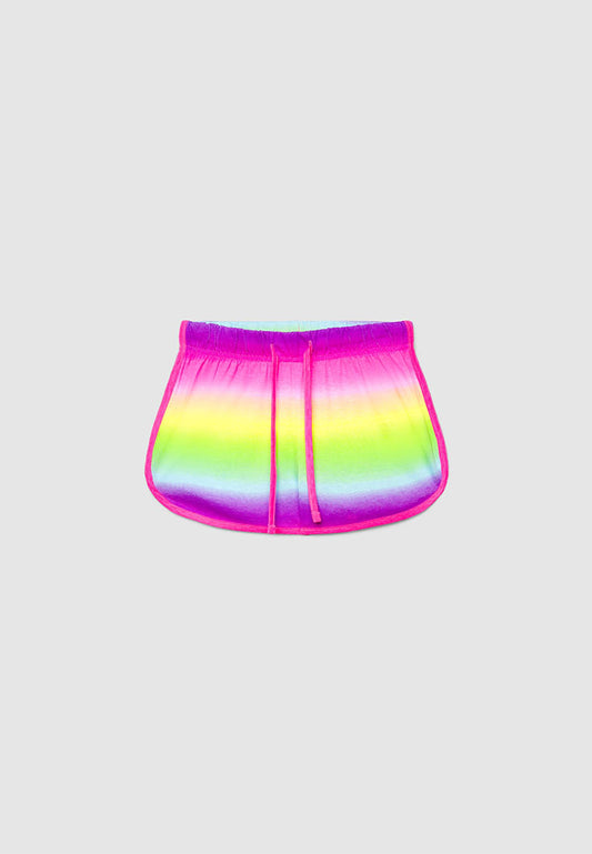 Gradient Striped Gym Short for Girls
