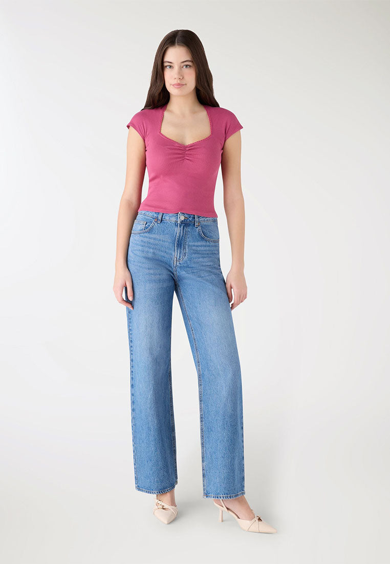 Women's Sweatheart Crop T-shirt