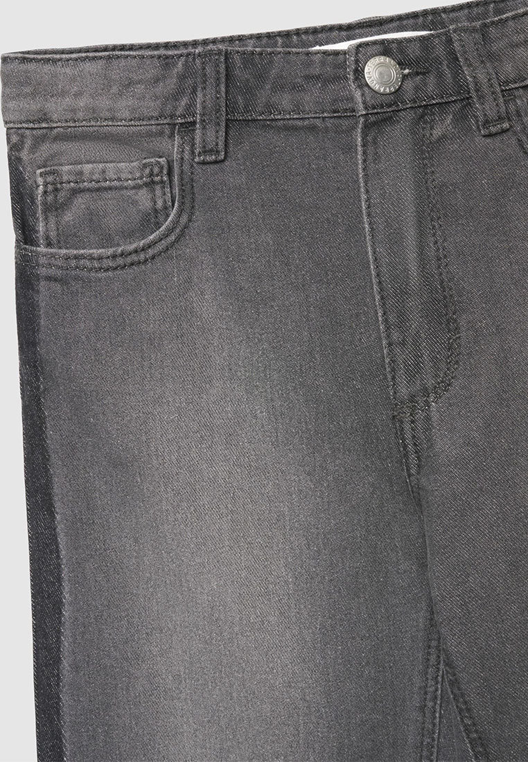 Wide-leg jeans with studded stars for Girls