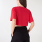 Women's Crop Print T-shirt