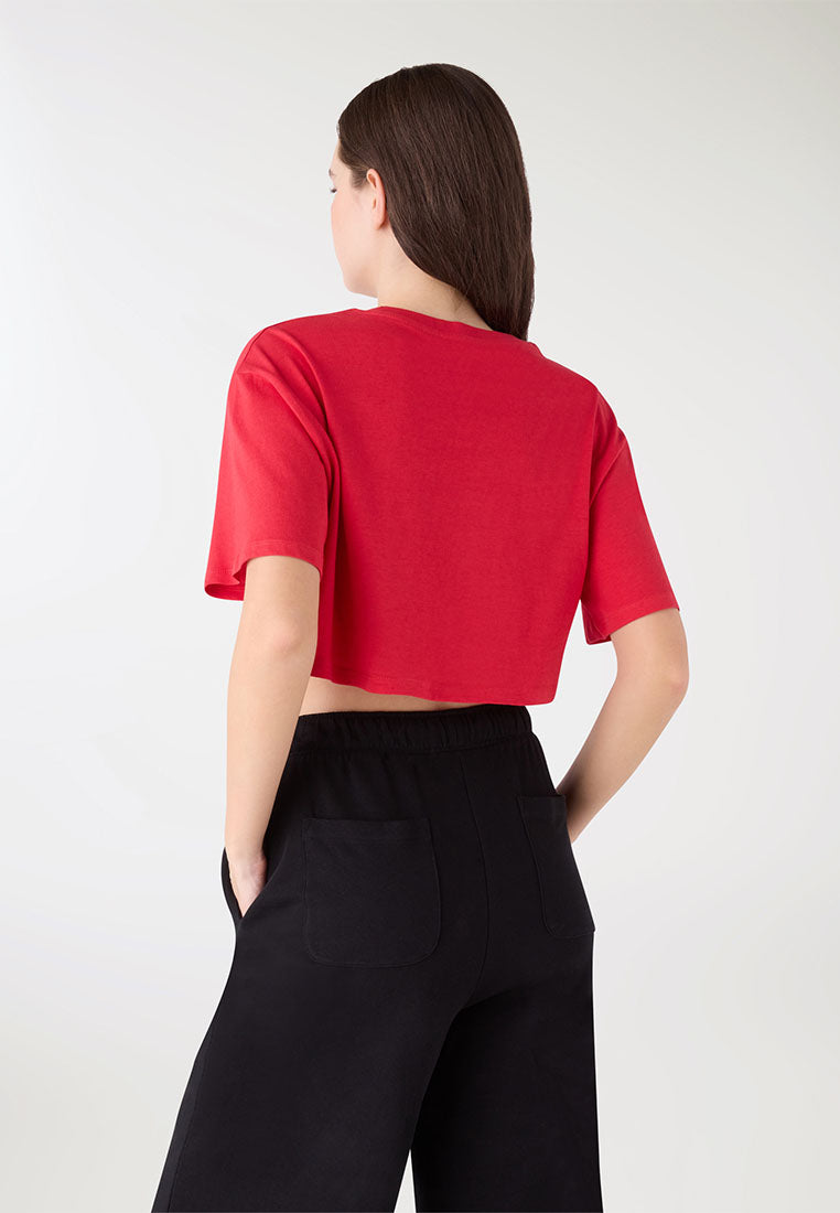 Women's Crop Print T-shirt