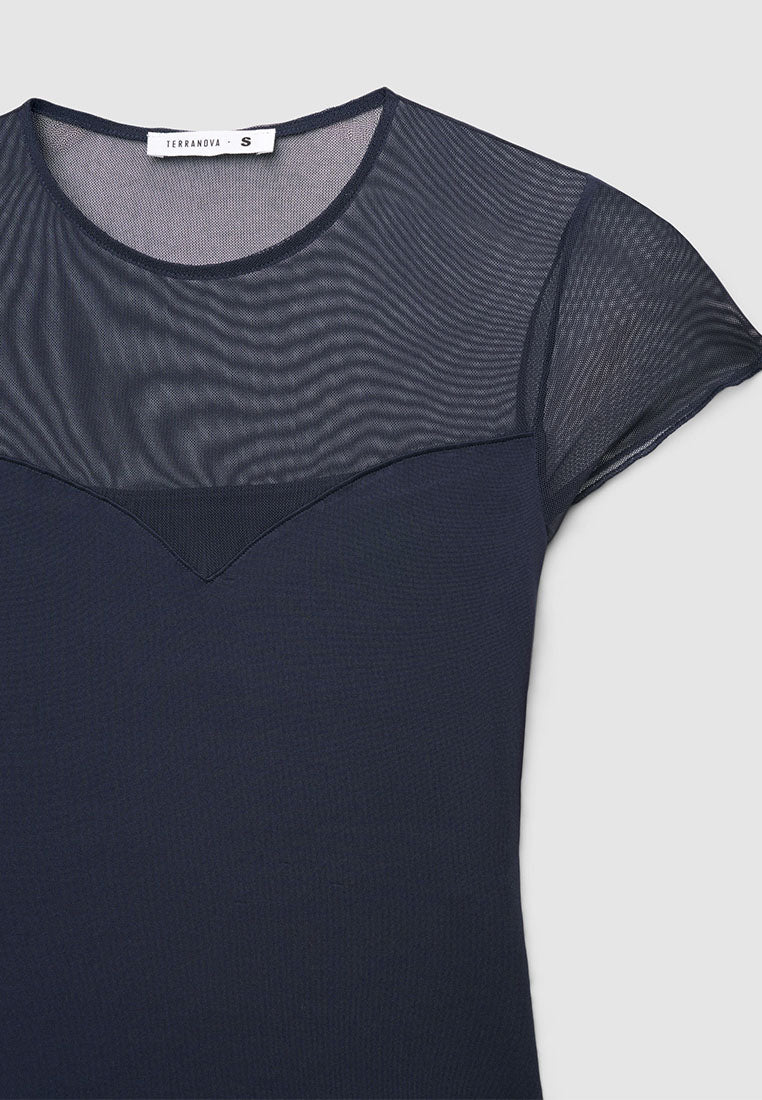Women's Essential Mesh-Detail Bodysuit
