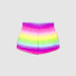 Gradient Striped Gym Short for Girls
