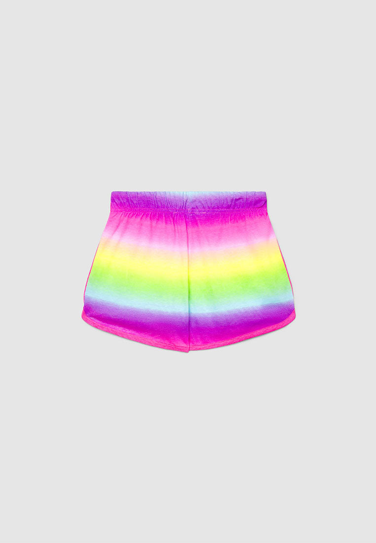 Gradient Striped Gym Short for Girls