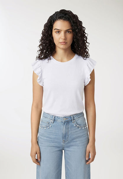Women's Ruffled Sleeves T-shirt