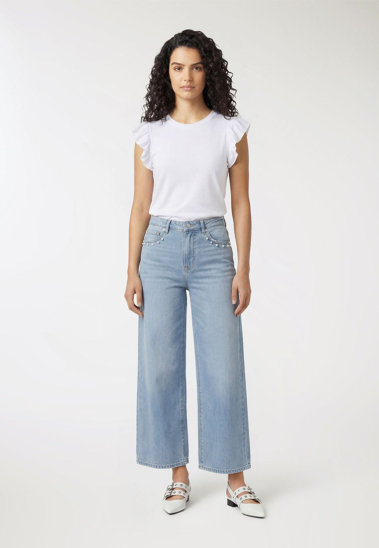 Women's Ruffled Sleeves T-shirt