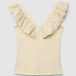 Women's V-Neck Ruffle-Trim Tank Top