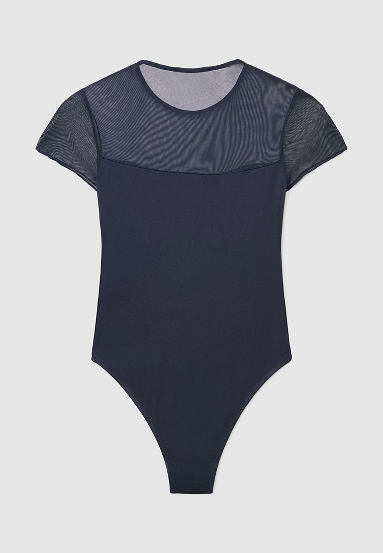 Women's Essential Mesh-Detail Bodysuit